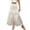 *3-White, variant on VBVC Women's Slim Flax Midi Skirt,Flowy Brethable Skirt For Women,Ladies Dressy Office Work Skirt,Light Blue,Free Size