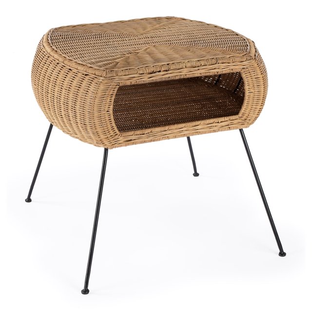 Coralitta Table d'Appoint en Rotin
