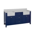 thumbnail image 3 of Yorkshire 72" Bathroom Vanity with Royal Blue Cabinet and Engineered Marble Top, 3 of 6