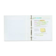 Pen+Gear White 1-Inch D-Ring Durable View Binder
