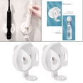 thumbnail image 4 of Soporte multifuncional para cepillos de dientes de pared para baño, ahorra espacio. blanco, 4 of 9