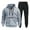 Light Gray#9527, variant on BOOMNY Men Sweatsuits Set Plus Size Hoodies Sweatpants 2Pcs Gym Sweat Suits Running Jogging Fall Winter Athletic Tracksuit Outfits