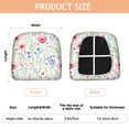 thumbnail image 3 of Pioneer Flower Seat Covers for Dining Room Chairs Set Of 6,Stretch Printed Washable Chair Seat Cover with Elastic Ties and Button,Removable Waterproof Couch Cushion Covers, 3 of 6