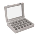 thumbnail image 1 of CAJA DE ALMACENAMIENTO DE ARETES, VELVET PRÁCTICO PRÁCTICO PEQUEÑO JEYECTRO DE JEJEY ORGANIZADOR 24 Con Cerraduras para El Hogar, 1 of 7