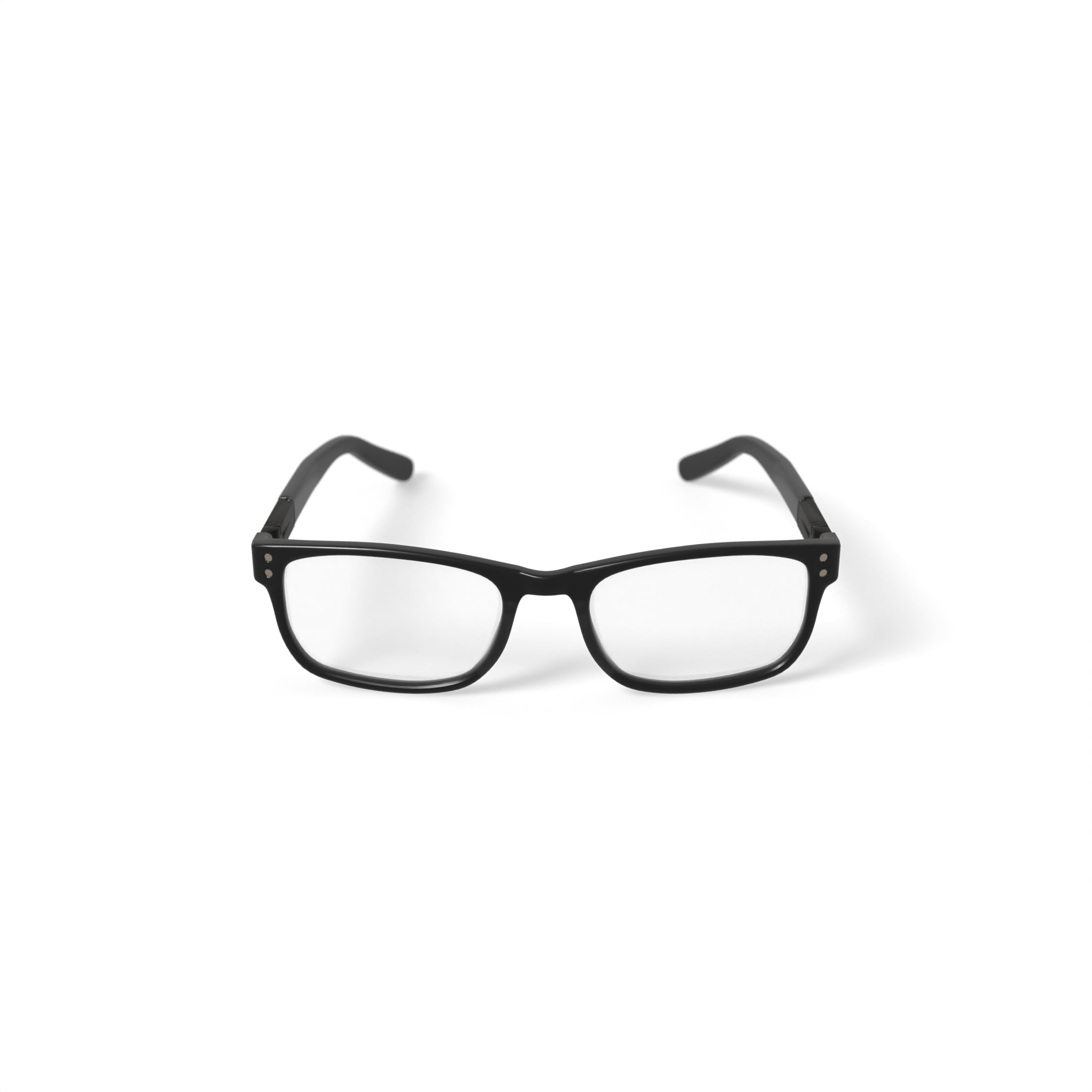 Adolfo Youth Breakaway Square Prescription Eyeglasses with Case, Black