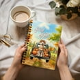 thumbnail image 3 of Hello Fall Autumn Wreath Golden Retriever Pumpkins Pickup Truck Spiral Bound Journal Goldens Dog Lover Gifts Idea 5x7in Spiral Notebook - 13011, 3 of 5