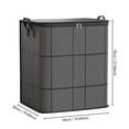 thumbnail image 2 of 110L/140L/180L Spacious Moving Storage Bin - Large Capacity Zippered Fabric Organizer for Bedding & Clothes, Foldable Blanket Bag with Reinforced Handles for Quilts, Comforters & Moving Day, 2 of 7