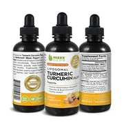 Maxx Herb Liposomal Turmeric Curcumin Extract with Black Pepper (BioPerine) & Ginger - for Healthy Inflammation Response - 4 Oz Bottle (60 Servings)