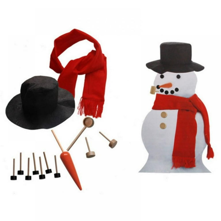  Colovis 16Pcs Snowman Decorating Kit, Snowman Making Kit Winter  Party Kids Toys Christmas Holiday Decoration Gift(1 Pack) : Toys & Games