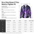 thumbnail image 5 of Balery Purple Pattern White Tiger Men's Women's UPF 50+ Sun Protection Lightweight Hoodie Performance Long Sleeve Shirt for Fishing Running-, 5 of 7