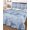 Sky, White, Silver, Mist, variant on Quilt King Size Bedding Set, Blue Ombre Floral Reversible Summer Quilt 3 Pieces, Sky Classic Minimalist Lightweight Bedspreads Coverlets with 2 Pillow Shams for All Seasons