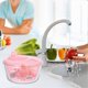 thumbnail image 3 of Salad Spinner, Salad Dryer, Portable Salad Dryer, Salad Spinner with Long-Lasting Performance, Pink, 3 of 5