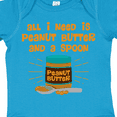 thumbnail image 4 of Inktastic Peanut Butter Spoon Boys or Girls Baby Bodysuit, 4 of 5