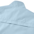 thumbnail image 5 of Men's Solid Color Sleeveless Vest Jacket Nylon Spandex Stand Up Collar Full Zip Cardigan With Multiple Pockets Lightweight Outerwear Casual Daily Travel | Zenithor,Light Blue 6XL, 5 of 9