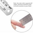 thumbnail image 4 of Metal Straight Edge Ruler Set,Stainless Steel Ruler,12 Inch, Bulk 1 Pack, 4 of 6