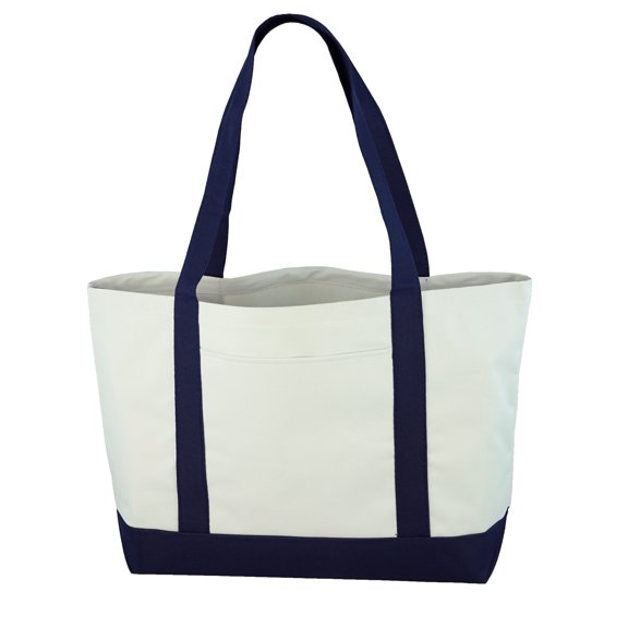Daily Tote with Shoulder Length Handle and Outside Pocket