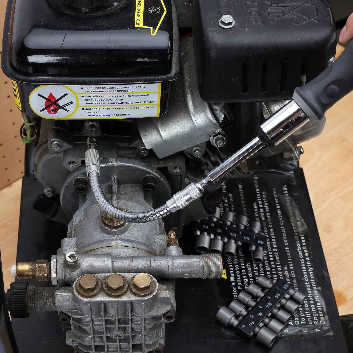 WorkPro Jeu de tournevis a cliquet - 64 Pièces Poignée TPR antidérapante