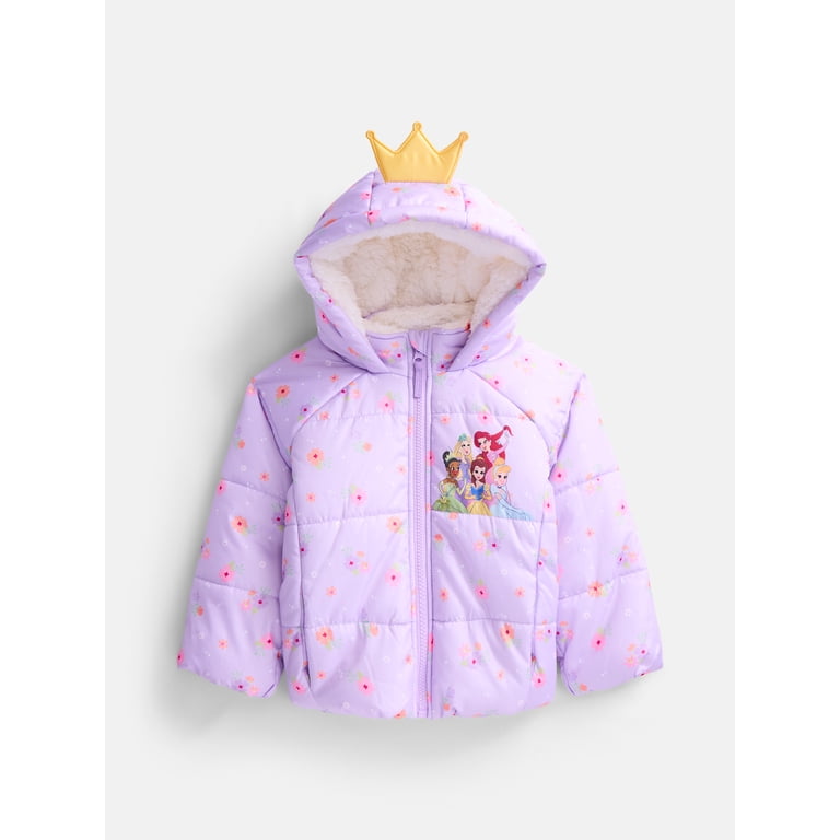 Princess Expressions Disney Toddler Girls Hooded Puffer Jacket photo 1