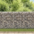 thumbnail image 2 of Pemberly Row 39.4"x23.6"x39.4" Galvanized Steel Silver Gabion Wall with Covers, 2 of 7