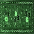 thumbnail image 1 of Ahgly Company Indoor Square Persian Emerald Green Traditional Area Rugs, 4' Square, 1 of 4