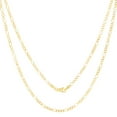 thumbnail image 2 of Nuragold 10K Real Yellow Gold Solid Figaro Link Chain Necklace 16"-30" (1.75mm-9.5mm) Italian Jewelry for Men & Women, 2 of 28