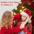 thumbnail image 4 of Minzimin Santa Hat Light Up for Kids: LED Toddler Christmas Hat for Xmas Party - Red Velvet Santa Claus Hat for Boys Girls Child Infant, 4 of 6