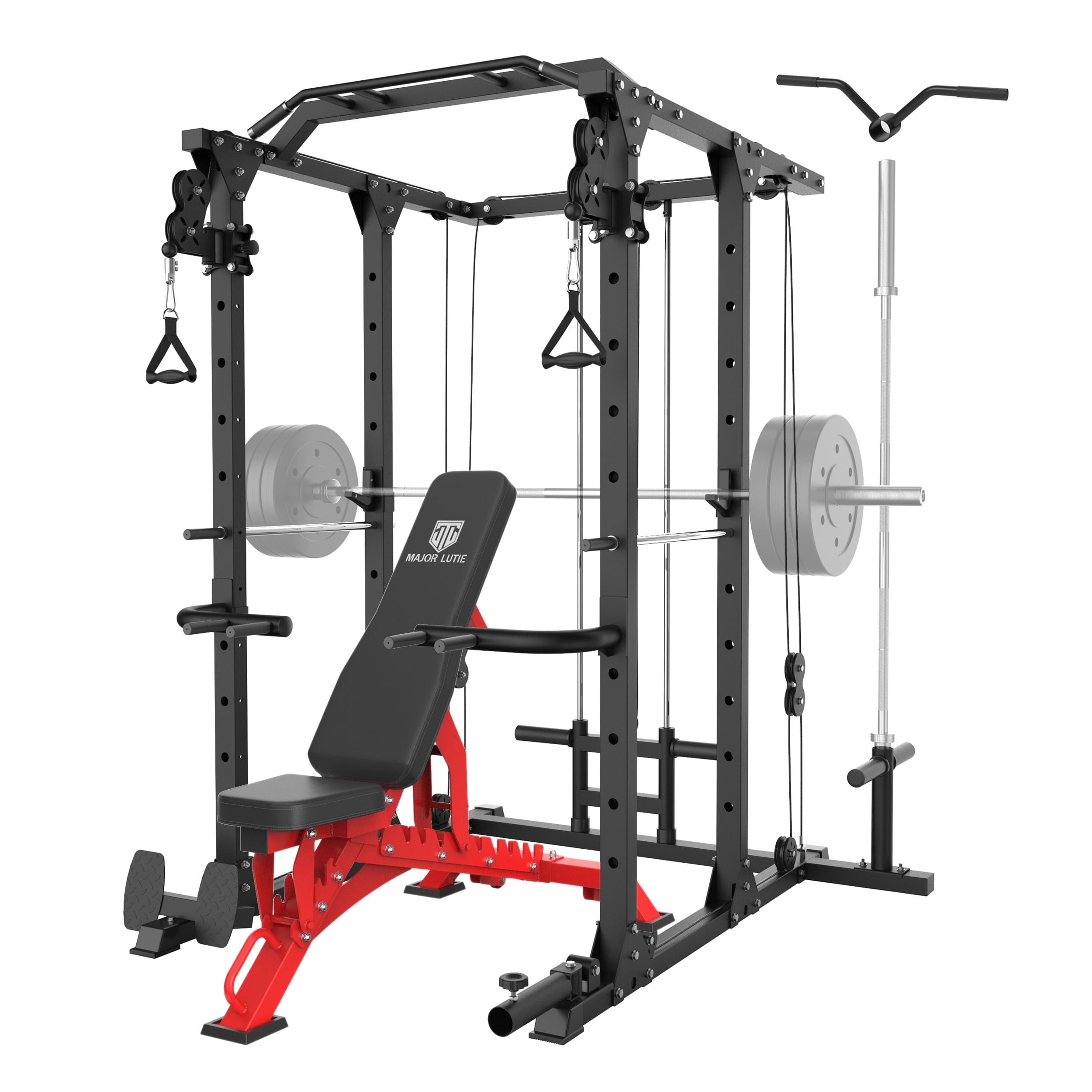 MultiFunction Power Cage with Weight Bench & Adjustable Cable Crossover System in Macao at MOP