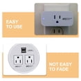 thumbnail image 3 of Hytrove Safety Reminder Stickers for Outlets, Black PVC, 2 Sheets, Electrical Safety Labels for Home and Office, 3 of 8