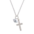 thumbnail image 2 of Delight Jewelry Silvertone Little Bird Initial - Y - I Have Plans for You Engraved Cross Zoey Necklace, 28", 2 of 4