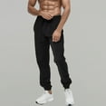 thumbnail image 2 of Men's Casual Pants Men's Track Joggers Pants Lightweight Jogging Workout Gym Active Sweatpants Black 2XL, 2 of 4