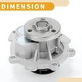 thumbnail image 4 of Bomba de agua Unique Bargains para Chevrolet Aveo 2009-2011 I4 1.6L DOHC No.1334142/71739779/24405895 con kit de junta, 4 of 6