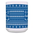 thumbnail image 3 of ThisWear Ugly Hanukkah Sweater Themed Mug It's the Challah-Day Season Mug 15oz Coffee Mug Blue, 3 of 4