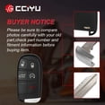 thumbnail image 6 of CCIYU 2 X Flip Key Fob Blade (CASE) 5 Buttons Replacement for Jeep for Compass for Trackhawk for Renegade for Fiat 500L for Smart Keyless Entry Remote Key Fob (M3N-40821302) with FCC: 7812A-40821302, 6 of 7