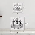 thumbnail image 2 of With God All Things are Possible Rustic Looking Faith Wood Sign Wall Décor Gift 8 x 8 Wood Sign B3-08080062046, 2 of 7