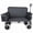 Gray, variant on Folding Wagon with Bench Seat & 500 lbs Capacity patent protection -3-in-1 Collapsible Utility Cart with All-Terrain Beach Tires for Camping, Includes 1 ice pack, Beach, Groceries, Outdoor, Black