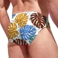 thumbnail image 5 of Rovga Mens Summer Breathable Printed Swim Trunks Pants Swimwear Shorts Slim Wear Swimsuit Briefs Beachwears, 5 of 5