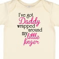thumbnail image 4 of Inktastic I've Got Daddy Wrapped Around My Little Finger Girls Baby Bodysuit, 4 of 5