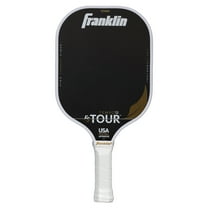 Franklin Sports Pro Pickleball Paddles - FS Tour Featherweight Series Lightweight Paddles - USA Pickleball Approved - Raw Carbon Fiber Surface - Tempo - 12mm Polymer Core - White