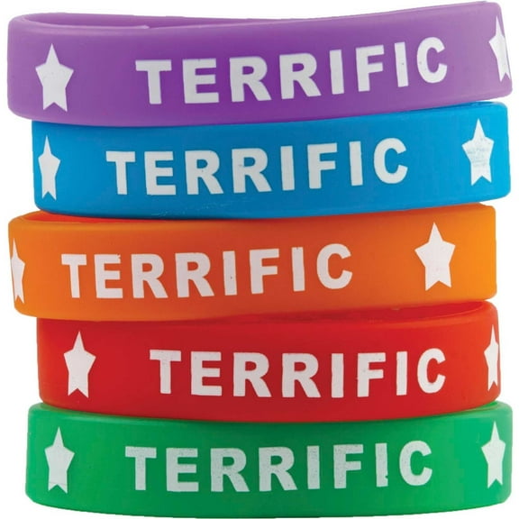 (Price/PK)Teacher Created Resources TCR6549 Terrific Wristbands 10/Pk
