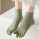 thumbnail image 1 of Women Five Finger Socks Female Slippers Invisible Toe Sock Solid Color Funny Funny Toe Sock Lady Sports Run Fitness Short Socks, 1 of 5