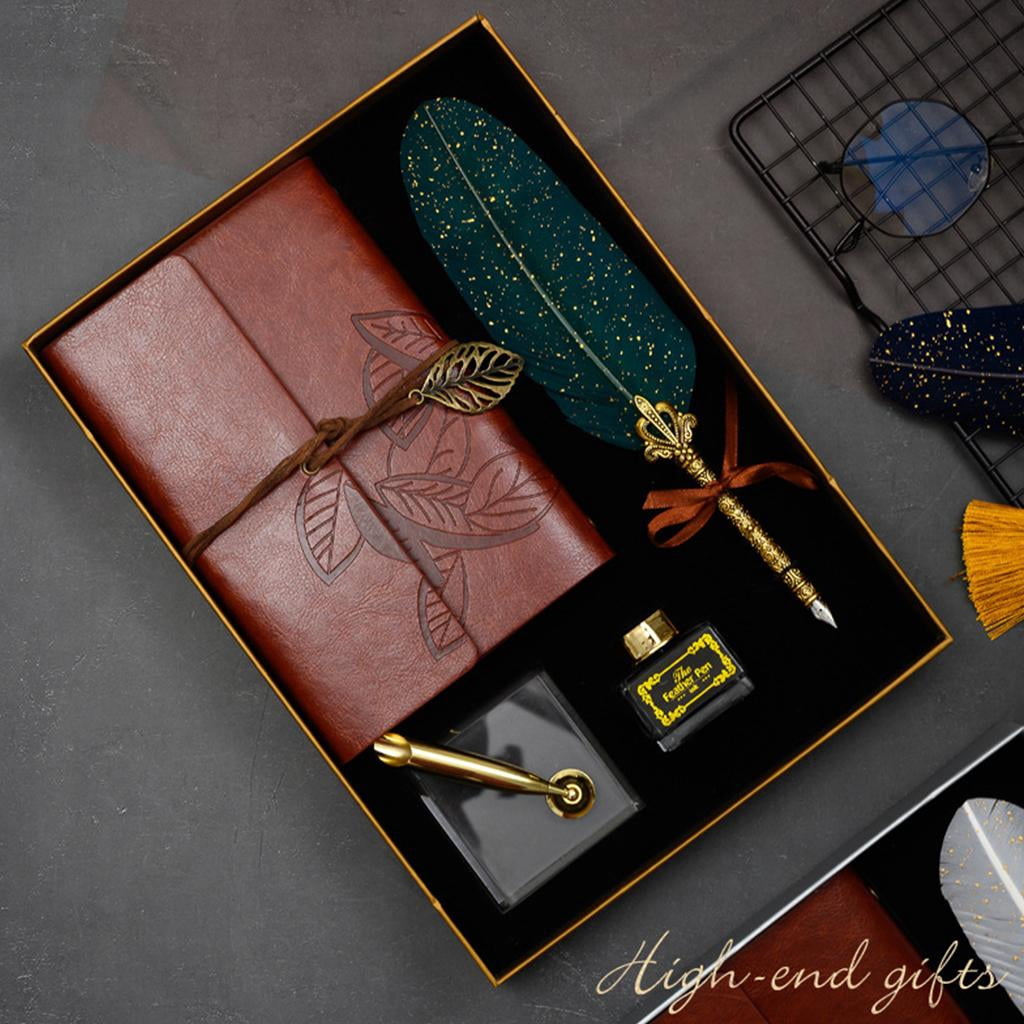 Ywmsfl Retro Calligraphy Dip Pen Writing Ink Notebook Fountain Pens Stationery