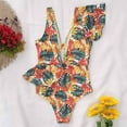 thumbnail image 3 of RKSTN Maillot de Bain pour Femmes Mode Imprimé Ajouré Maillot une-Pièce Maillot de Bain Plage Tenue de Bain Décontractée Mode Maillot de Bain pour Femmes, 3 of 5