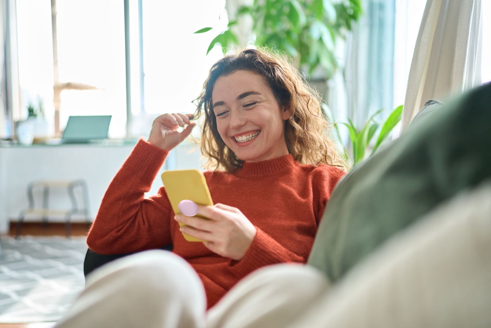 Spinpop Metallic Faceted Phone Grip - Pink