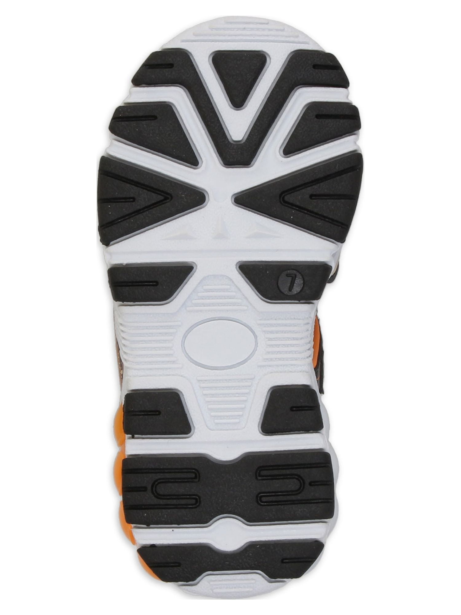 Jurassic World Unisex Kids Lighted Sport Sandals, Orange & Black, 7-12