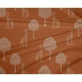 thumbnail image 4 of oneOone Polyester Lycra Fabric Tree & Giraffe Block Printed Fabric 1 Yard 56 Inch Wide, 4 of 4