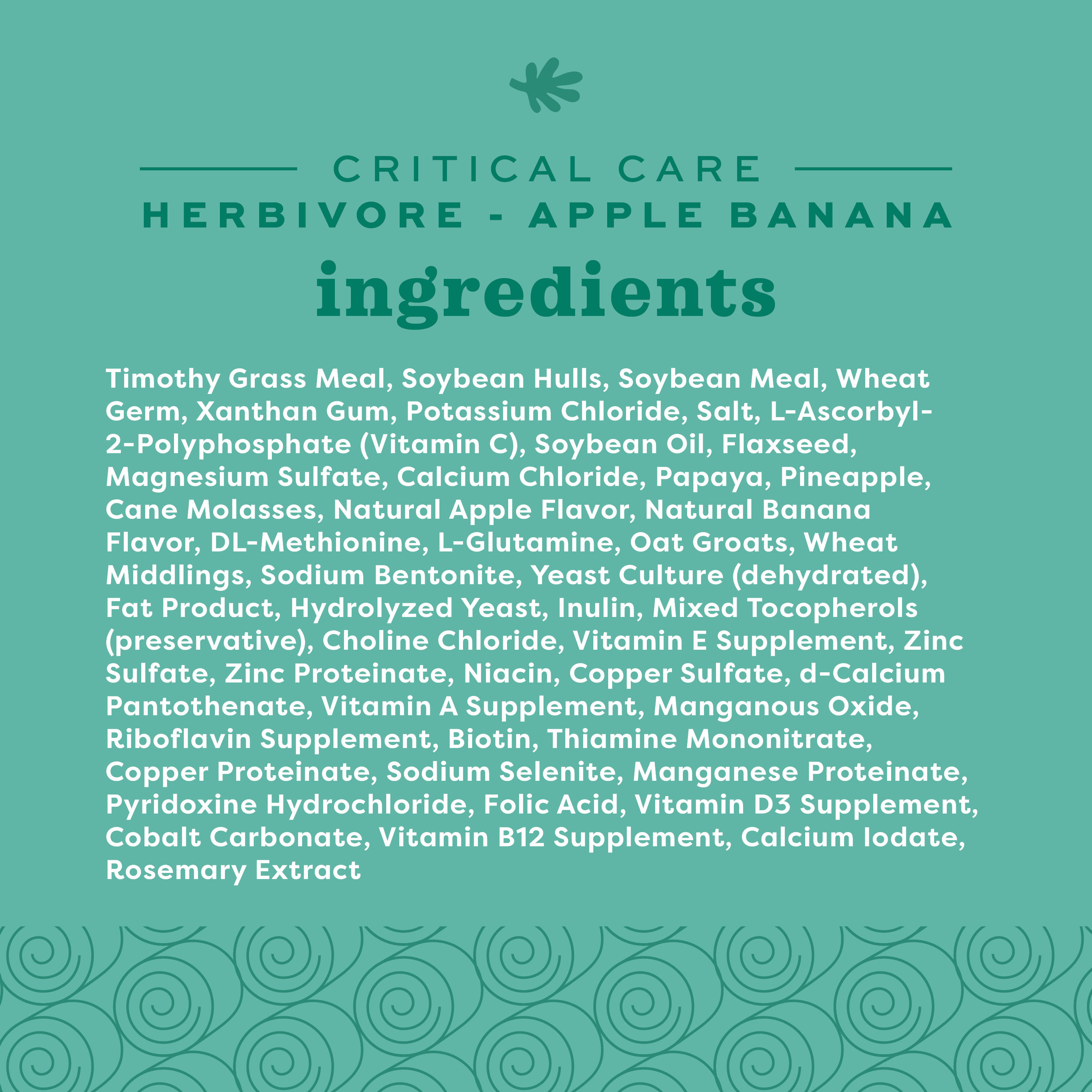 Oxbow Critical Care Herbivore Apple-Banana, 454g photo 5