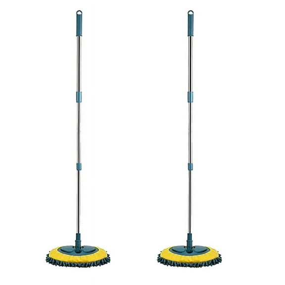 2X Car Cleaning Mop Car Wash Brush Rotating Telescopic Mop Chenille Broom Dust Brushing Floor Cleaning Tools