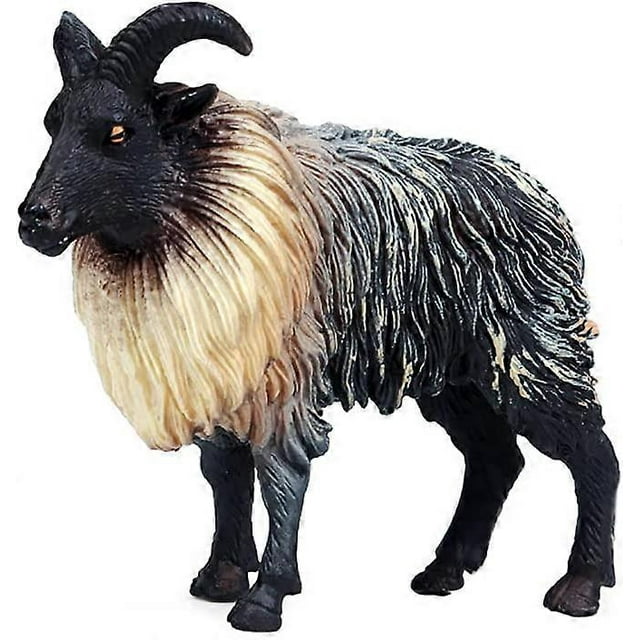 Figura de oveja del Himalaya simulada, realista, de plástico, animal salvaje, para uso científico y educativo.