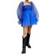 thumbnail image 2 of TRKIYQC Vestido Casual Femenino Verano Color Sólido Cuello Cuadrado Manga Larga Transparente Una Pieza, S/M/L/XL TRKIYQC moderno, 2 of 9
