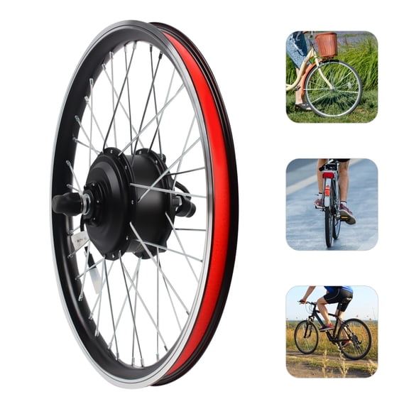 3 Gears  Electric Bike Conversion Kit 20" Front Wheel Electric Bike Front Wheel Kit Electric Bicycle Ebike Conversion Kit